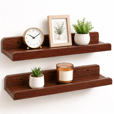 2 Piece MDF Floating Shelf