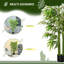 Arbre de bambou artificiel 4,5 pi, plante artificielle en pot de chambre de bébé pour décoration intérieure ou extérieure