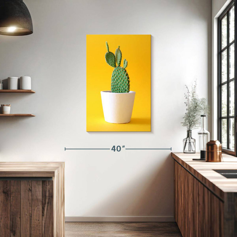 Harnek Potted Prickly Pear Cactus, 36" H x 24" W