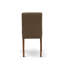 L'ensemble de salle à manger 5 pièces comprend une table de salle à manger rectangulaire avec Dropleaf et 4 chaises Parson rembourrées en tissu de café, acajou-106914462-106914467-109975755