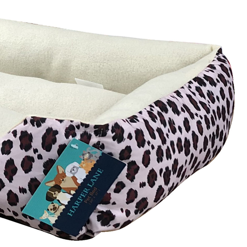 Geometric Polyester Pet Bed