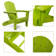 Mcallier Folding Plastic/Resin Adirondack Chair