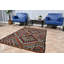 Tapis kilim rouge brodé à la main dans un style turc rétro idéal pour la décoration de vestibule