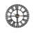 Elegant Decorative Metal Wall Clock, Black, 27.6 x 27.6 inches | 100% Metal, Thickness: 0.08 inches | Silent Mechanism, Easy Wall Mount, Requires 1 AA Battery (Not Included) | Stylish Home Décor for Any Room