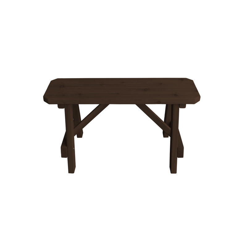 Banc en bois Guernsey, H 17 po x l 33 po x P 11 po, Noyer