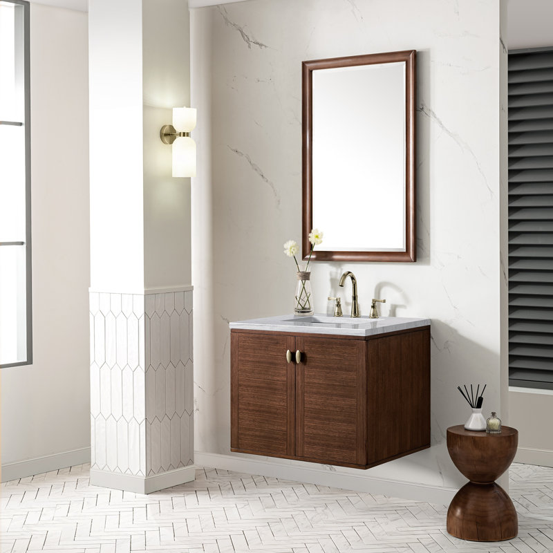 Amberly 30'' W Single Vanity, Victorian Silver, 8" Widespread, 30"