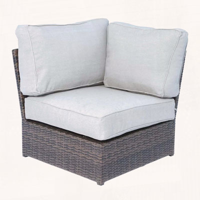 Fully Assembled Corner Wedge Patio Chair with Cushions