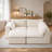 109.4" Cloudy Sectional Frameless Couch, No Assembly Required, Modern Modular Sofa With Deep Seat, Upholstered Couches For Living Room Bedroom-993160753