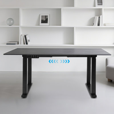 4-Leg Standing Desk Frame, Electric Height Adjustable Desk Base with 3 Memory Presets