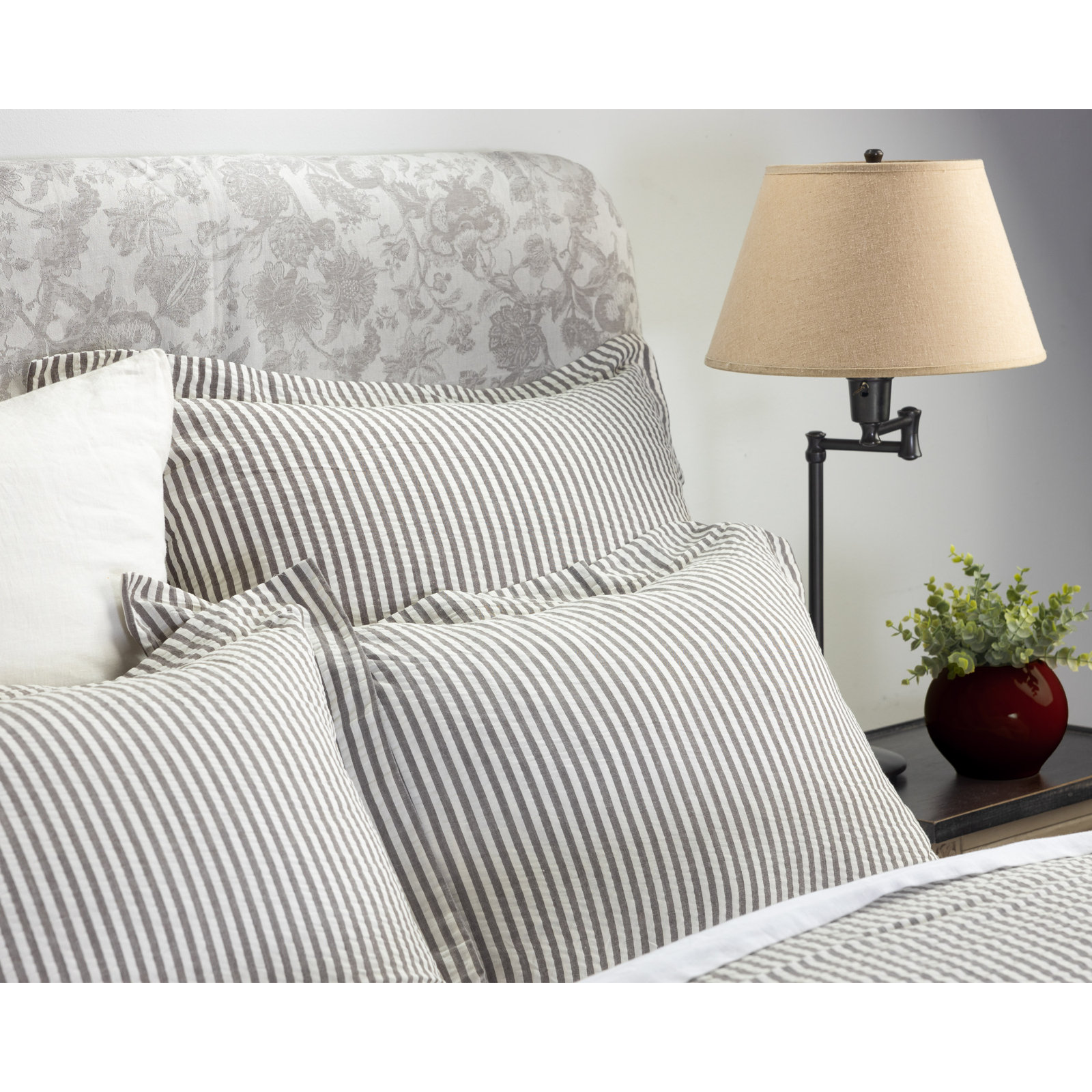 Oakden Cotton Shams, Euro, Pewter