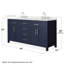 Beckett 66" Freestanding Double Bathroom Vanity with Quartz Top-1798370810-1798370808-1798370809