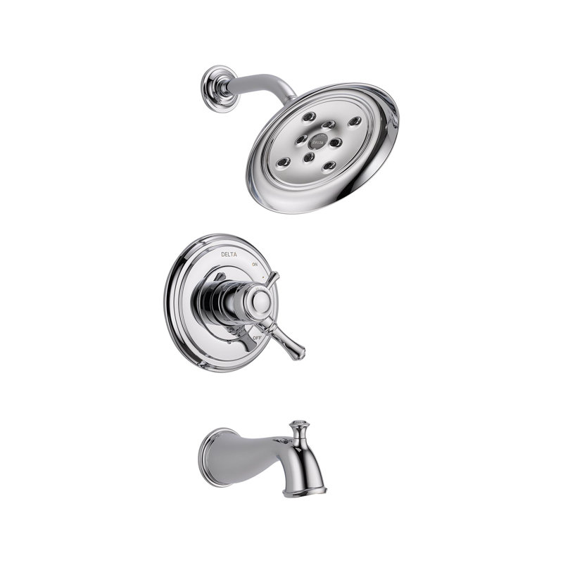 Robinet de baignoire et douche avec contrôleur, Chrome chrome