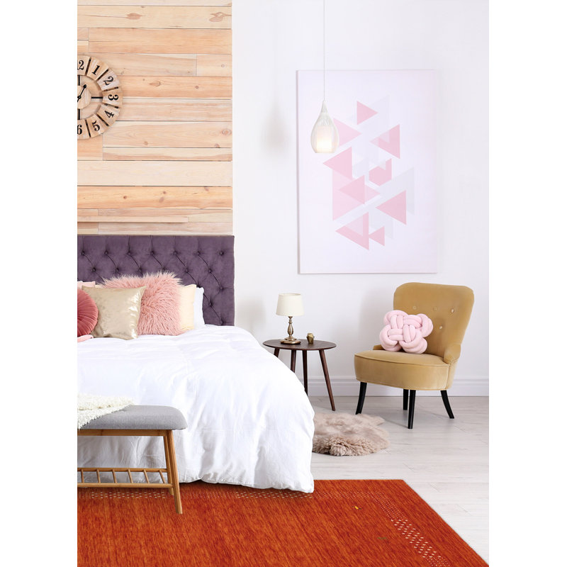 Kashkuli Gabbeh Orange Rug 4'11" x 8'0"