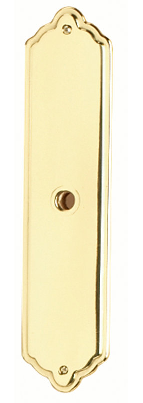 Polished Nickel Traditional Cabinet Knob Backplate
