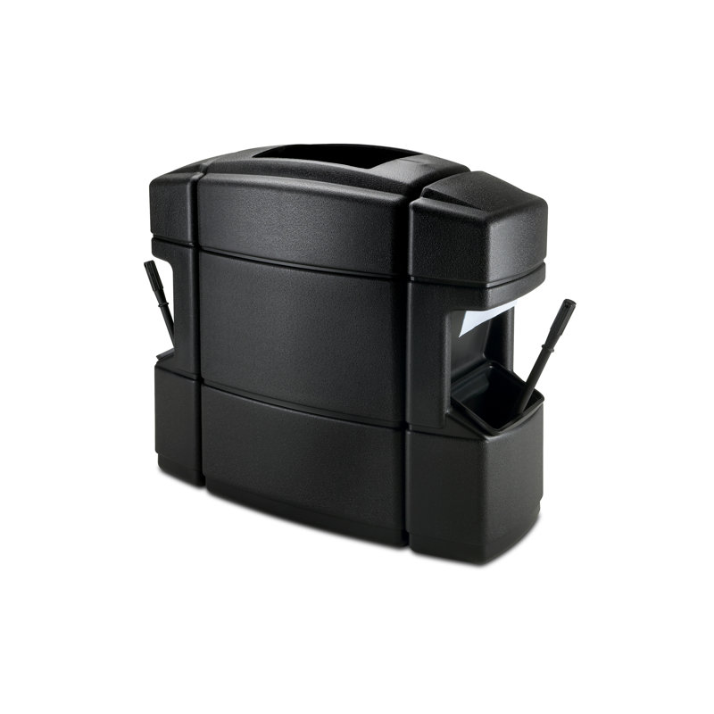 Poubelle multi-compartiments & 40 gallons Islander Series, Noir