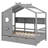 Sieger Wooden House Bed with 2 Drawers with Storage Shelf-1044632752-1044632755