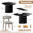 5‑Piece Dining Set with Built‑In Storage Extendable Table and 4 Chairs-131232167-131232172