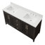 Meuble-lavabo double 60 po avec plateau en quartz Sianni-1444084092