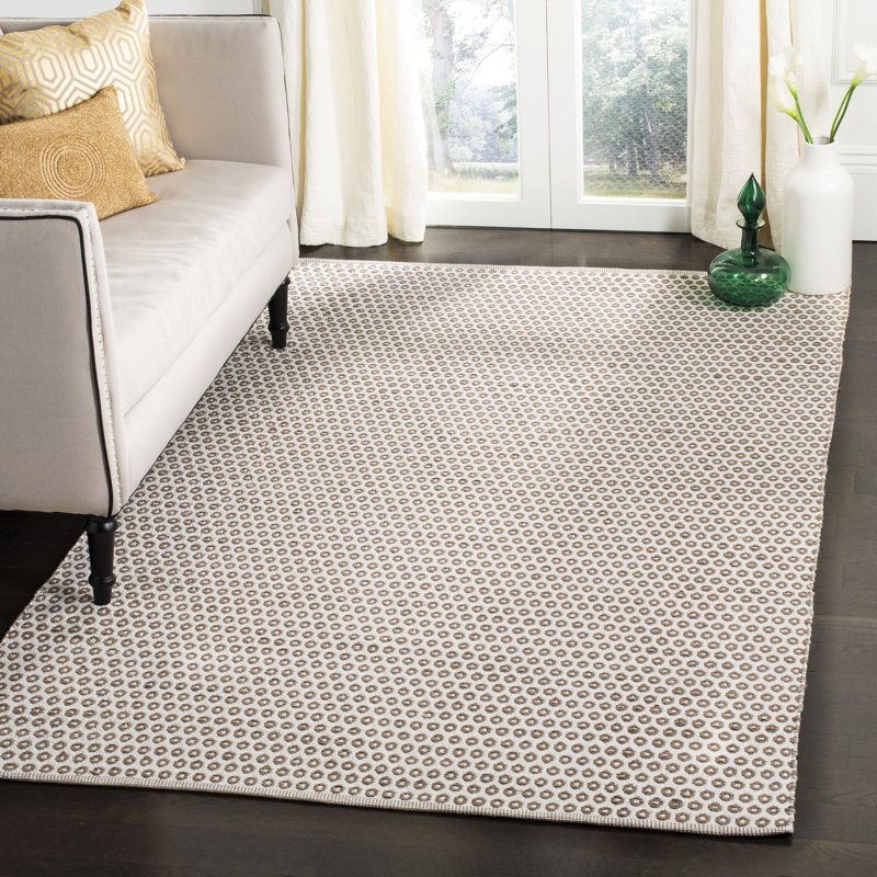 Church Street Hand Woven Cotton Geometric Rug, Rectangle 8' x 10'