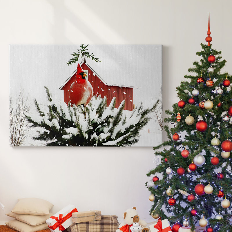 Christmas Holiday Arts - Toile tendue avec châssis XMA171570, H 16 po x l 24 po