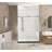Frameless Shower Door 44-48 "W X 76" H, 1/4 "(6 Mm) Clear Tempered Glass, Explosion Proof Film, Stainless Steel Handle,Brushed Nickel-123443739