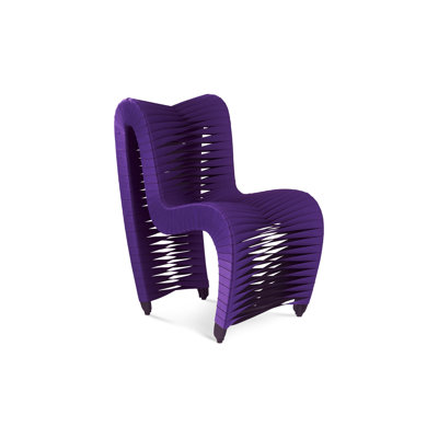 Chaise d'appoint rembourrée en coton