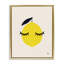 «Lemon with Eyelash», art mural encadré flottant par Jessica Beck-982895749-978377008