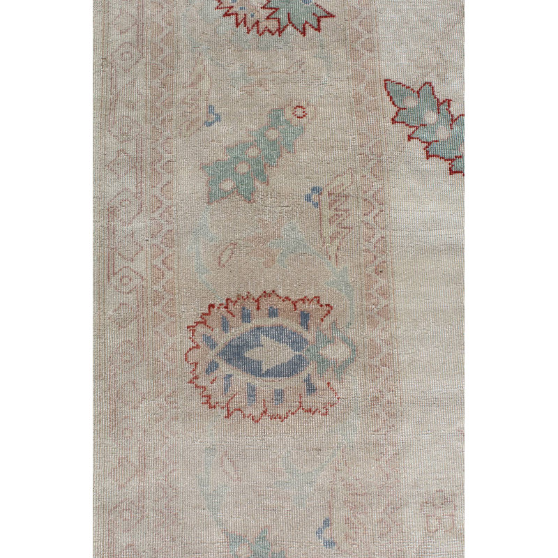 Tapis unique ivoire / rose 8 pi x 10 pi 4 po Agra