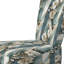 Chaise d'appoint décorative blanche et moderne à motif floral rayé blanc