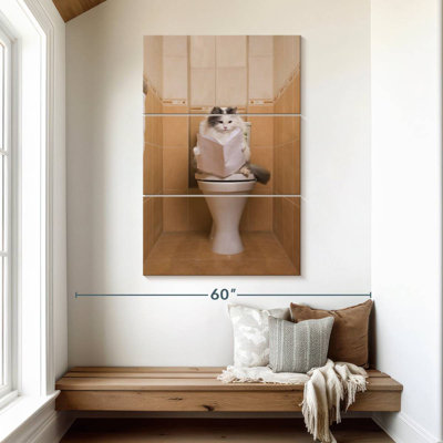 Ketti Cat On The Toilet