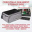 Boîte de rangement d'ornement de Noël pouvant contenir des ornements de 72 à 4 pouces avec 3 plateaux individuels-104833733