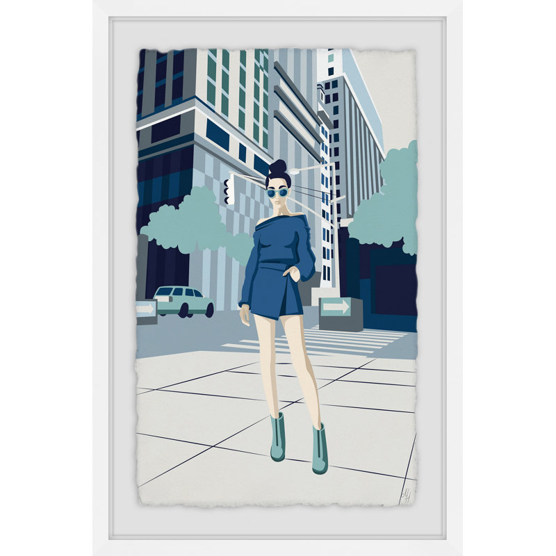 High Street Fashion - impression encadrée, H 18 po x l 12 po x P 1,5 po