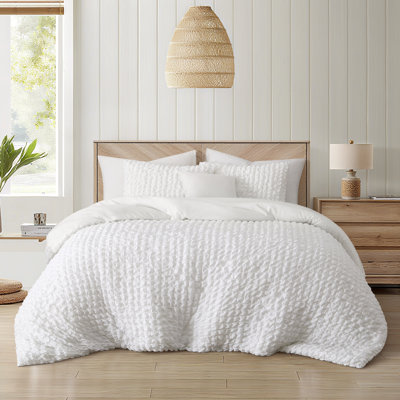 Dolton Seersucker 3pc Geometric Comforter Set