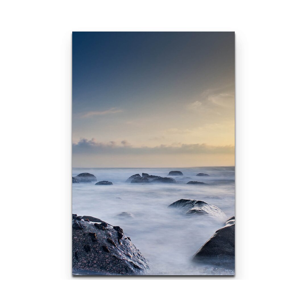 Leinwandbild Steine am Strand