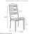 Heymann 5-Piece Dining Set with Solid Wood Chairs