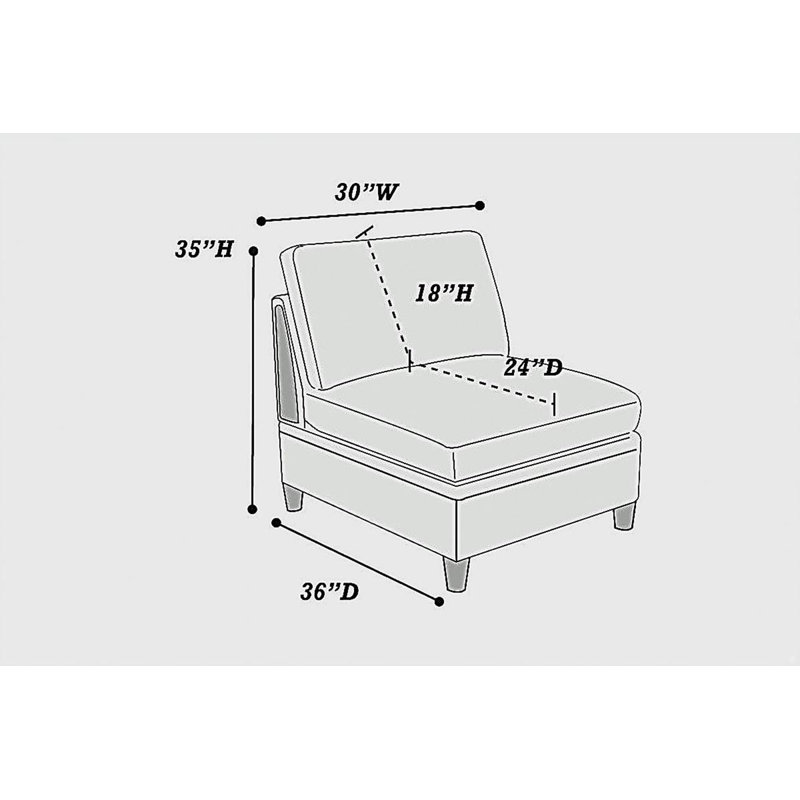 Fauteuil sans accoudoirs Living Room Furniture