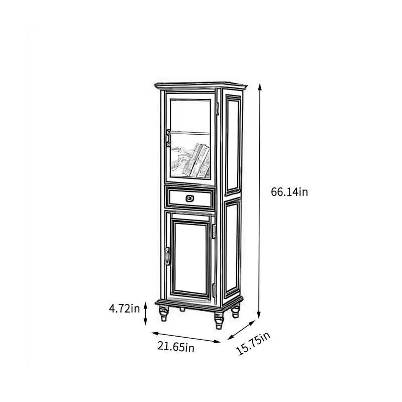 Black storage cabinet