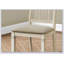 Élégantes chaises de salle à manger rembourrées d'aspect lin beige, ensemble de 2, hauteur de 38 pouces pour le confort et le style