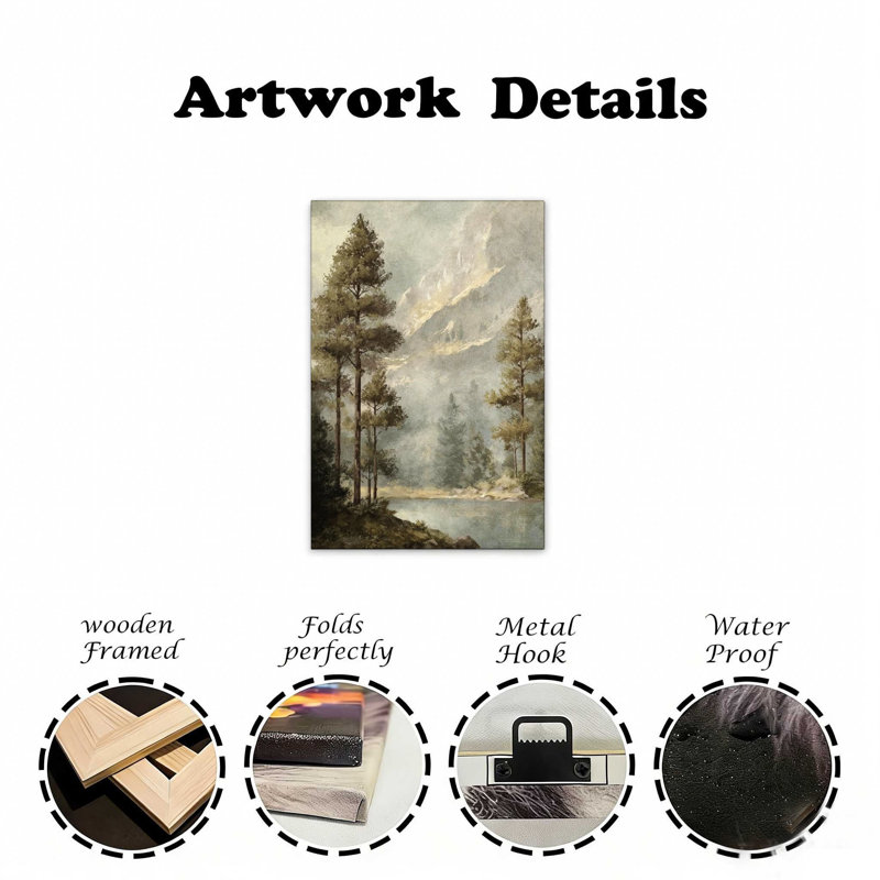 Art mural sur toile 18 "x 12"