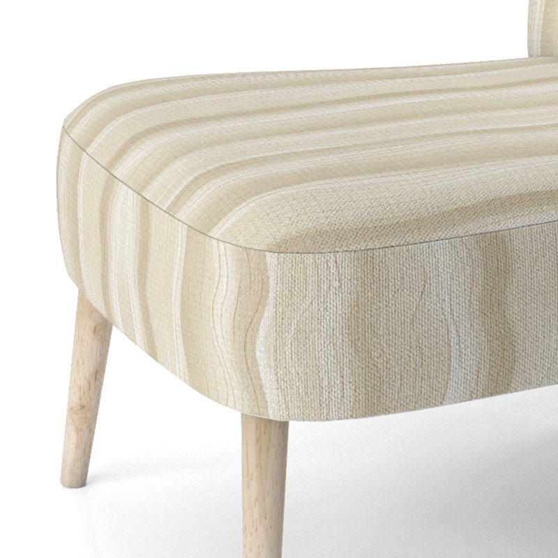 Zen Harmony - Chaise d'appoint rembourrée moderne et contemporaine