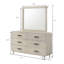 Meuble de rangement pour commode à 6 tiroirs avec finition blanche de style contemporain 1 pièce