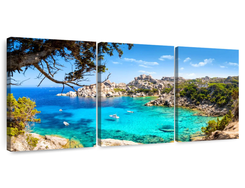 Gillard, île de la Sardaigne, H 15 po x l 32 po