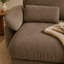 Canapé d'angle Gatton 2 places effet nuage avec 2 poufs amovibles, ensemble de canapés modulaires en chenille, assise profonde surdimensionnée avec coussins en mousse et ressorts, canapé d'angle spacieux pour salon-1037729791