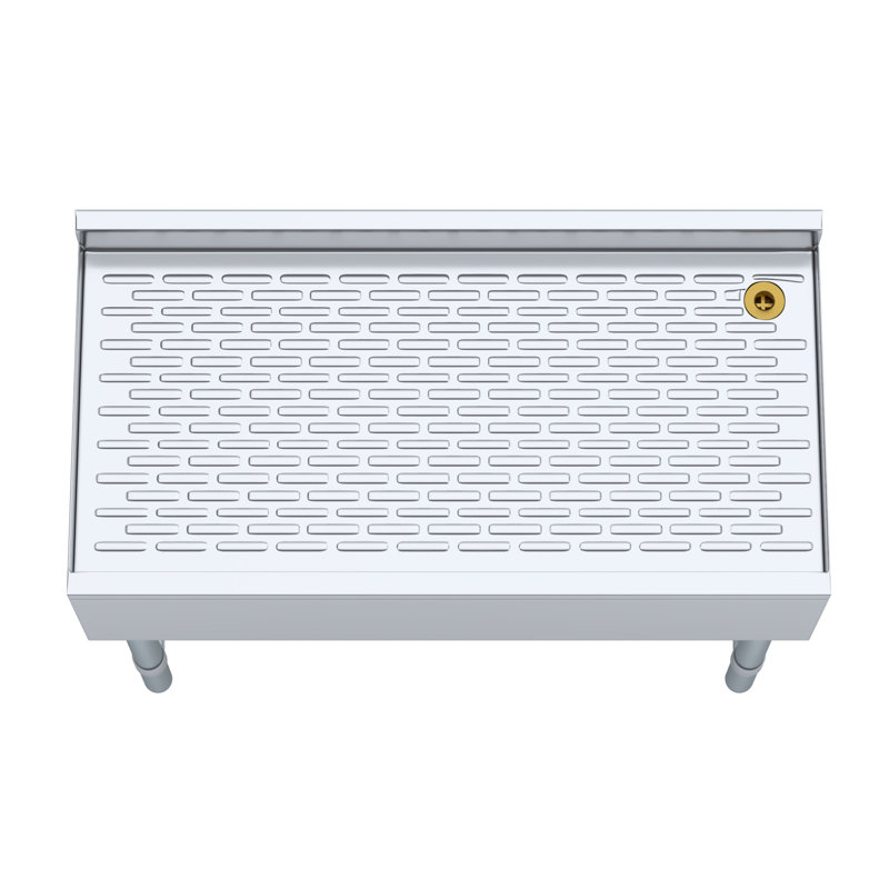 Égouttoir sous le comptoir en acier inoxydable 18 1/2 po x 36 po x H 30 po avec dosseret 3 po