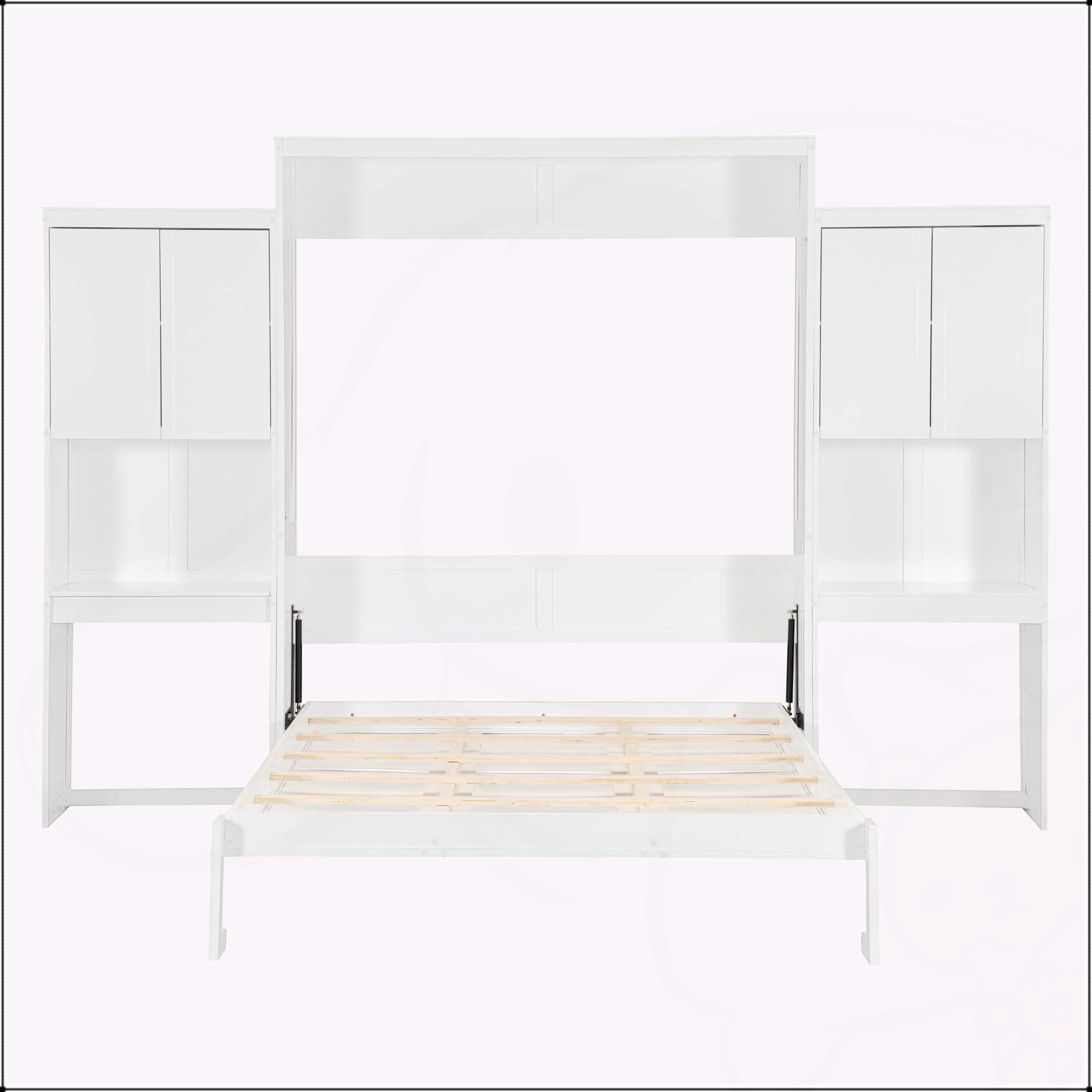 Latitude Run® Versatile Queen Size Murphy Bed with Integrated Desk
