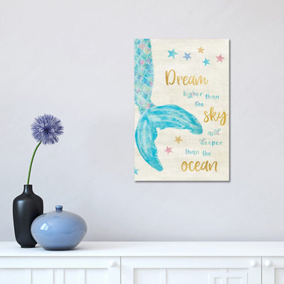 Mermaid Dream 1 Piece Wrapped Canvas Painting