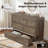 Farmhouse Queen Murphy Bed With Charging Station & Fold Mattress Included, Rustic Gray-882833505-882833506
