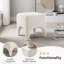 Repose-pieds moderne avec repose-pieds, tabouret de maquillage (ensemble de 2) Modern Boucle-1493419159