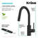 KRAUS Oletto Single Handle Pull Down Kitchen Faucet with QuickDock Top Mount Installation Assembly