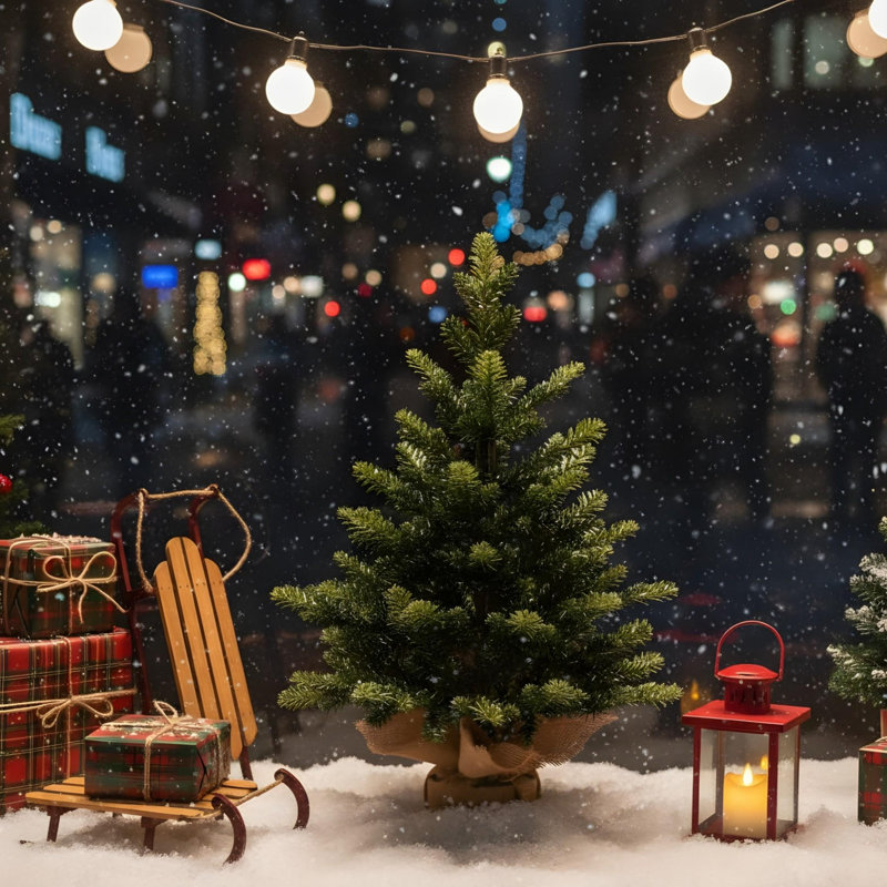 Arbre de Noël de table 2 pi avec 230 pointes PE